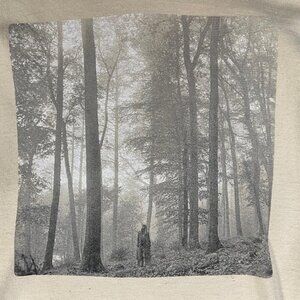 Taylor Swift Folklore Album Hoodie Size S Official Merch Forest Graphic Pullover